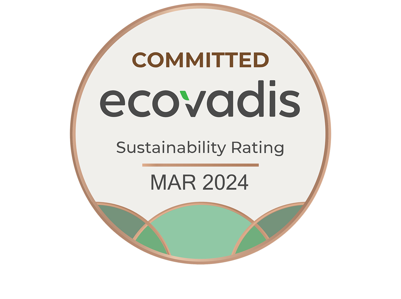 Committed medal from Ecovadis